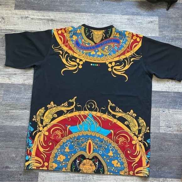 COOGI/Royal COOGI Black and Multicolor Dashiki Style Tee XXXL T27 - Picture 7 of 13
